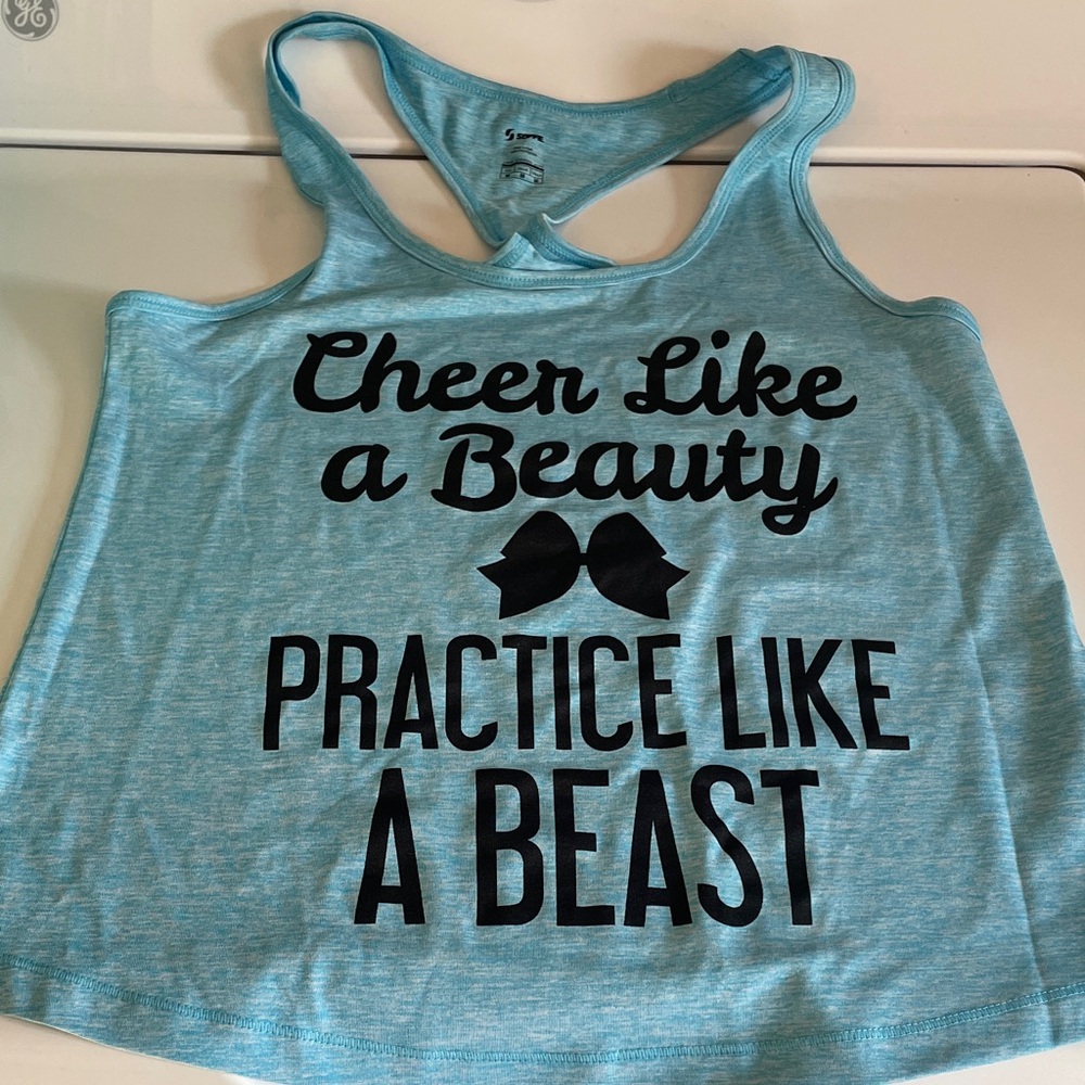 Blue Graphic Tank Top